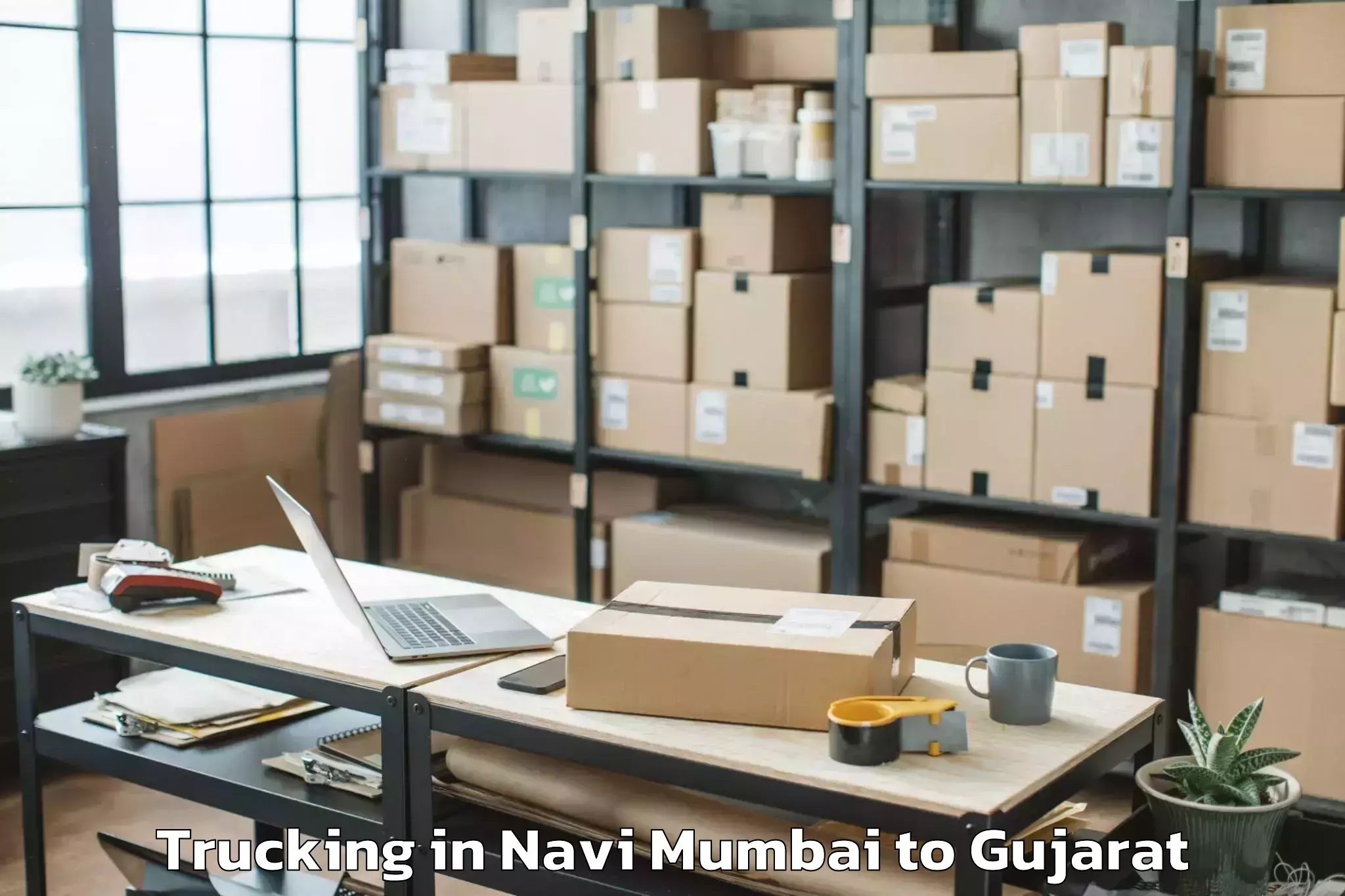 Top Navi Mumbai to Junagarh Trucking Available